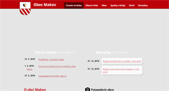 Desktop Screenshot of obecmakov.cz