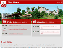 Tablet Screenshot of obecmakov.cz